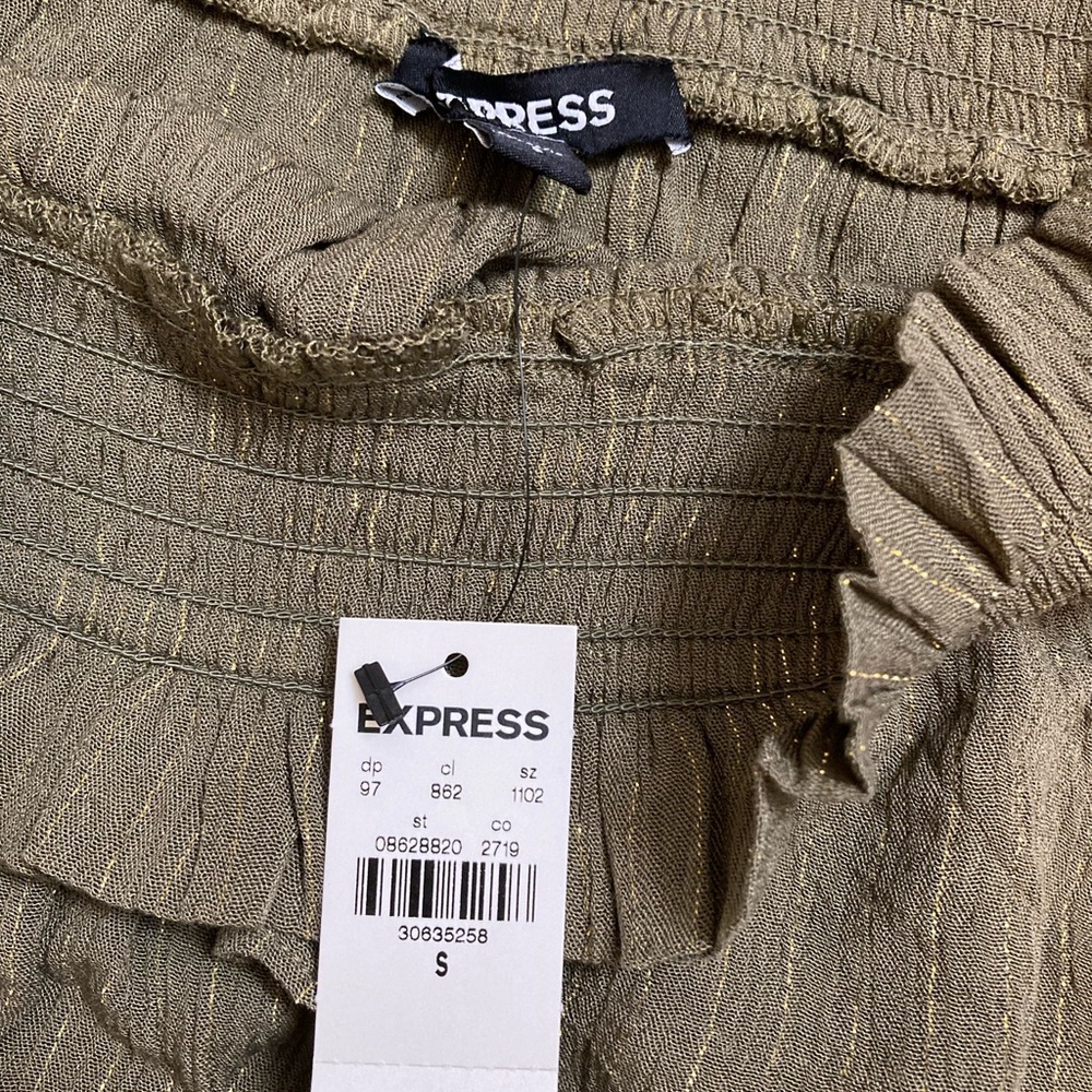 EXPRESS Military green blouse